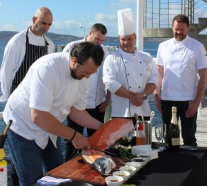 chefs preparing food